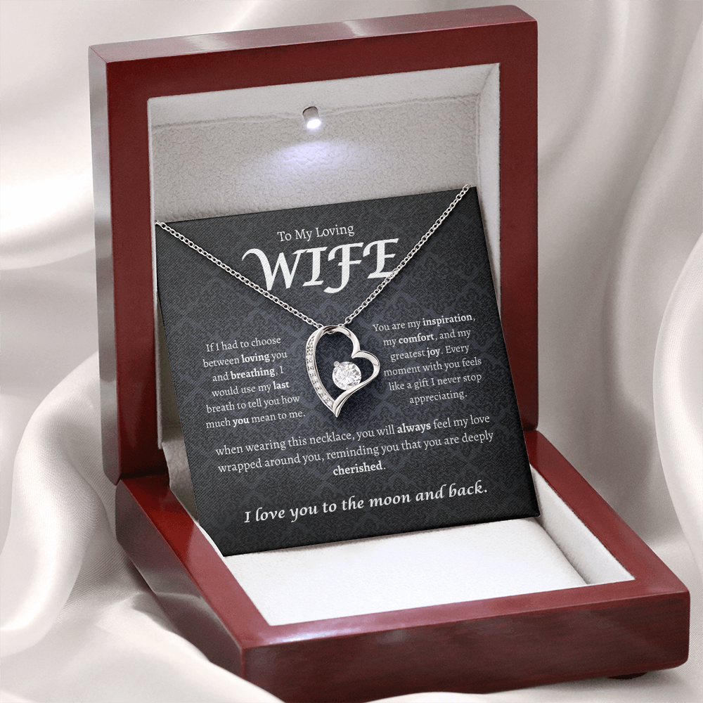 To My Loving Wife Necklace – Romantic Valentine's Day & Anniversary Gift