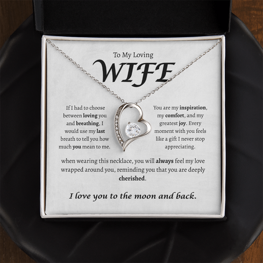 To My Loving Wife Necklace – Romantic Valentine's Day & Anniversary Gift